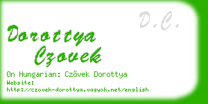 dorottya czovek business card
